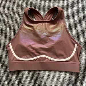 Iridescent Mauve Sports Bra